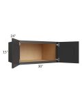 Madison Black Shaker 30x15x24 Wall Cabinet