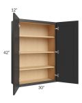 Madison Black Shaker 30x42 Wall Cabinet