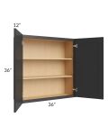 Madison Black Shaker 36x36 Wall Cabinet