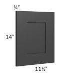 Madison Black Shaker 12x15 Wall Decorative Door