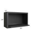 Madison Black Shaker Wall Microwave Shelf Kit