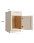 Midtown Cream Shaker 21" Sink Base Cabinet