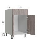 Milan Hazel 21" Sink Base Cabinet