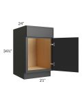 Vienna Black 21" Sink Base Cabinet