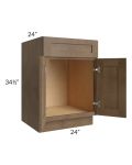 Midtown Mocha Shaker 24" Sink Base Cabinet