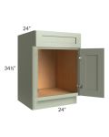 Midtown Pistachio Green Shaker 24" Sink Base Cabinet