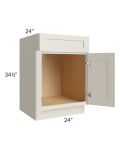 Asheville Cloud Shaker 24" Sink Base Cabinet