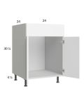 Euro Gloss White 24" Sink Base Cabinet