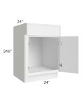 Portland White 24" Sink Base Cabinet