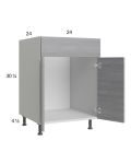 Euro Grey 24" Sink Base Cabinet