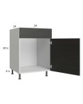 Euro Cafe 24" Sink Base Cabinet with 1 door