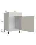 Milan Beige Matte 24" Sink Base Cabinet (1 door)