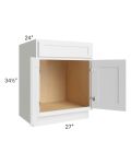 Stratus White 27" Sink Base Cabinet