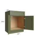 Midtown Hunter Green Shaker 27" Sink Base Cabinet