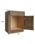 Midtown Mocha Shaker 27" Sink Base Cabinet