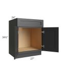 Midtown Black Shaker 27" Sink Base Cabinet