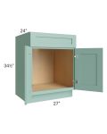 Midtown Mint Green Shaker 27" Sink Base Cabinet