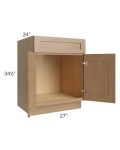 Asheville Rift Oak Shaker 27" Sink Base Cabinet