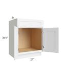 Vail White Shaker 27" Sink Base Cabinet 