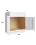 Stratus White 30" Sink Base Cabinet