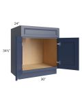 Bayville Blue 30" Sink Base Cabinet