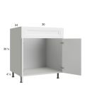 Harbor White 30" Sink Base Cabinet