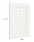 Signature Vanilla Glaze Lattice Doors for 30" Base or Sink Base Cabinet