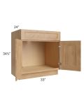 Tuscan Timber 33" Sink Base Cabinet