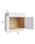 Midtown Cloud Shaker 33" Sink Base Cabinet