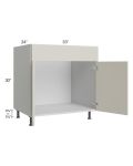 Milan Beige Matte 33" Sink Base Cabinet
