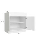 Venetian White Matte 33" Sink Base Cabinet