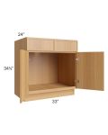 Portland Sand 33" Sink Base Cabinet 