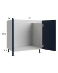 Harbor Navy 33" Full Height Door Sink Base Cabinet