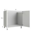 Harbor White 33" Full Height Door Sink Base Cabinet