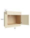 Casselton Ivory 36" Sink Base Cabinet