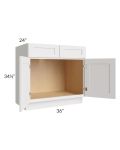 Midtown Cloud Shaker 36" Sink Base Cabinet