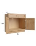 Midtown Timber Shaker 36" Sink Base Cabinet