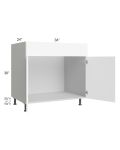 Milan White Matte 36" Sink Base Cabinet
