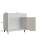 Milan Beige Matte 36" Sink Base Cabinet