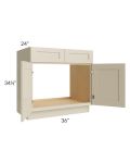 Stratton Khaki Shaker 36" Sink Base Cabinet 