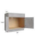 Gramercy Grey Mist 36" Sink Base Cabinet