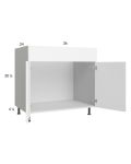 Euro Gloss White 36" Sink Base Cabinet