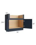 Southport Blue Shaker 36" Farm Sink Base Cabinet