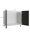Euro Cafe 36" Full Height Door Sink Base Cabinet