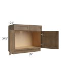 Midtown Mocha Shaker 39" Sink Base Cabinet