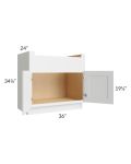 Bayville White 36" Farm Sink Base Cabinet