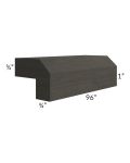 Charcoal Grey Shaker 96" Angled Light Rail Molding