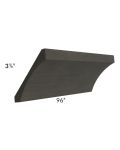 Charcoal Grey Shaker 96" Cove Crown Molding 