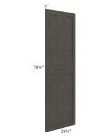 Charcoal Grey Shaker 24x84 Tall Decorative Door Set