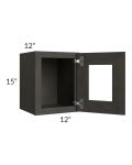 Charcoal Grey Shaker 12x15 Decorative Wall Cabinet